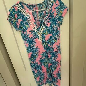 Lilly Pulitzer Pineapple print Tshirt dress